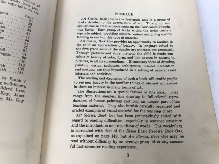 Vintage Book Art Stories Book One Curriculum Foundation Series By William G. Whitford, Edna B Liek, And William S Gray - Copyright 1933, 1934 By Scott, Foresman And Company [Photo 7]