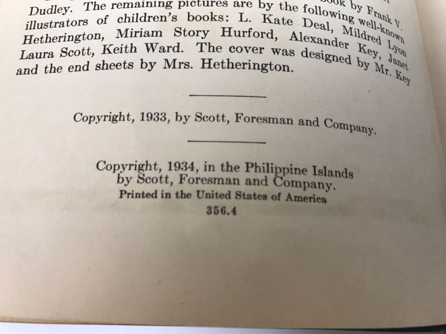 Vintage Book Art Stories Book One Curriculum Foundation Series By William G. Whitford, Edna B Liek, And William S Gray - Copyright 1933, 1934 By Scott, Foresman And Company [Photo 6]