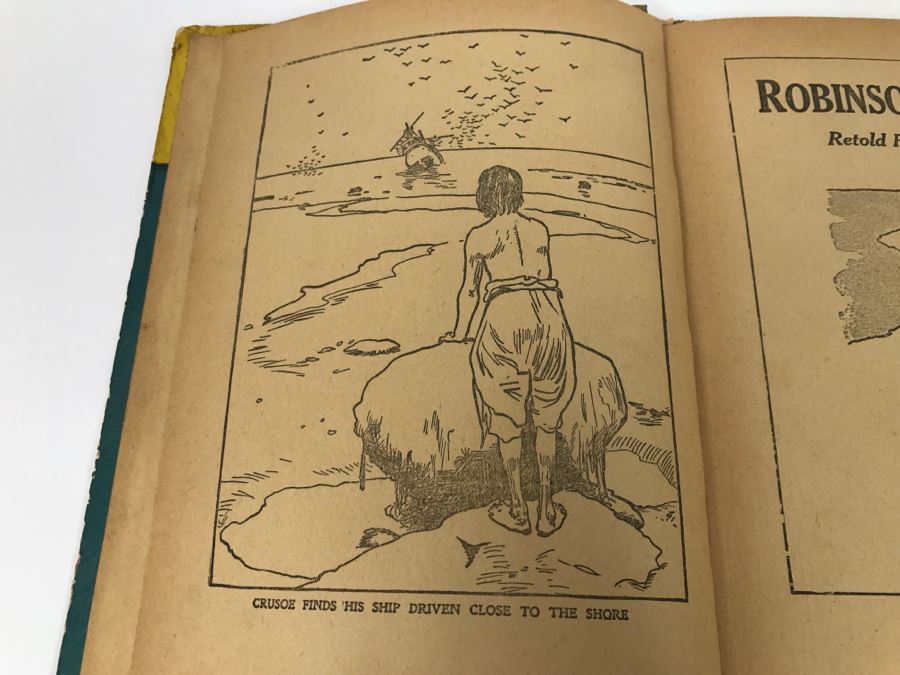 Vintage Book Robinson Crusoe - Charles E Graham And Company [Photo 7]