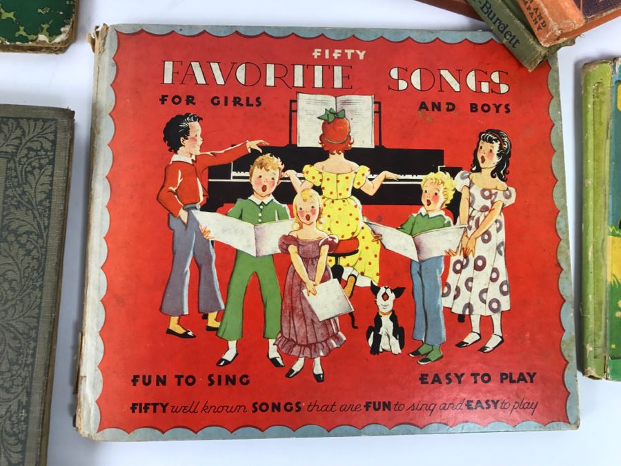 Assorted Vintage Books - Lot of 16 Including Black Beauty, The Angora Twins, Music Books, and First Aid Books Among Others [Photo 9]