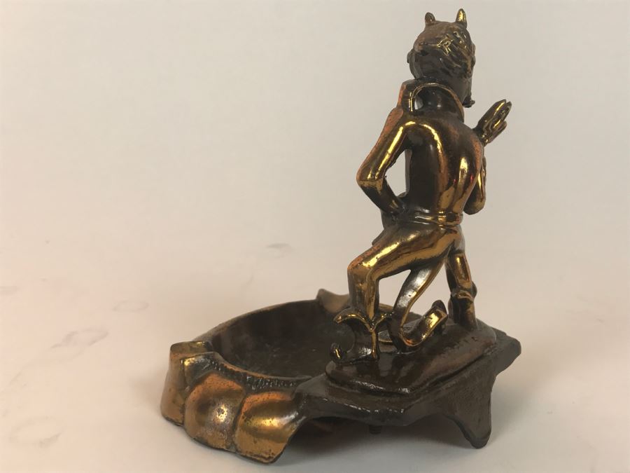 Vintage Duke Blue Devil Brass Ashtray [Photo 9]