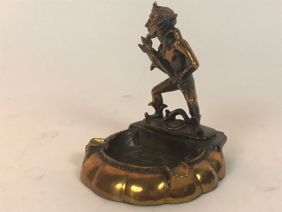 Vintage Duke Blue Devil Brass Ashtray [Photo 10]