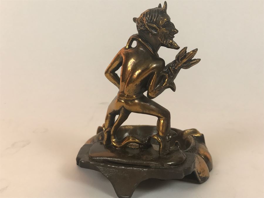 Vintage Duke Blue Devil Brass Ashtray [Photo 8]