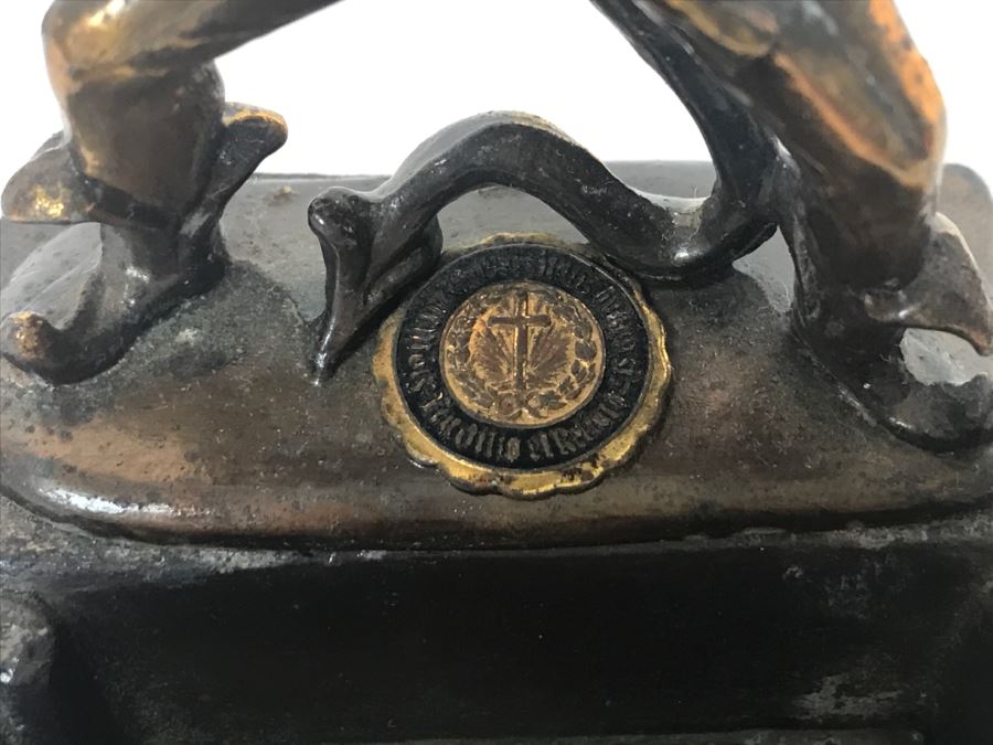 Vintage Duke Blue Devil Brass Ashtray [Photo 5]