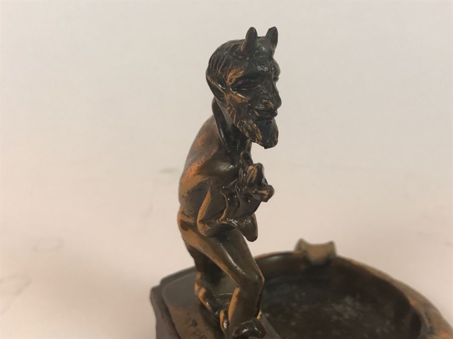 Vintage Duke Blue Devil Brass Ashtray [Photo 7]