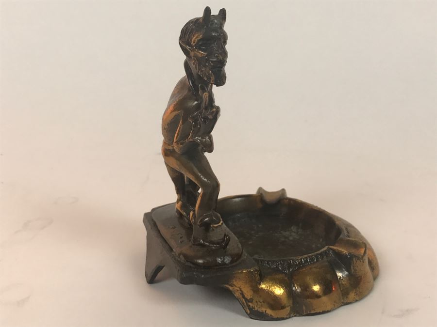 Vintage Duke Blue Devil Brass Ashtray [Photo 6]