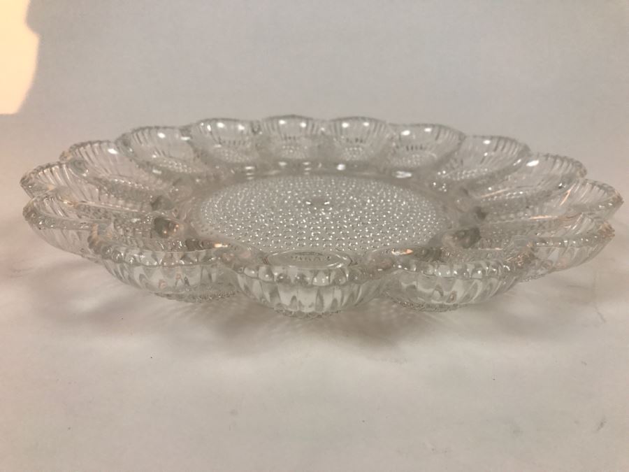 Vintage Glass Egg Plate [Photo 2]
