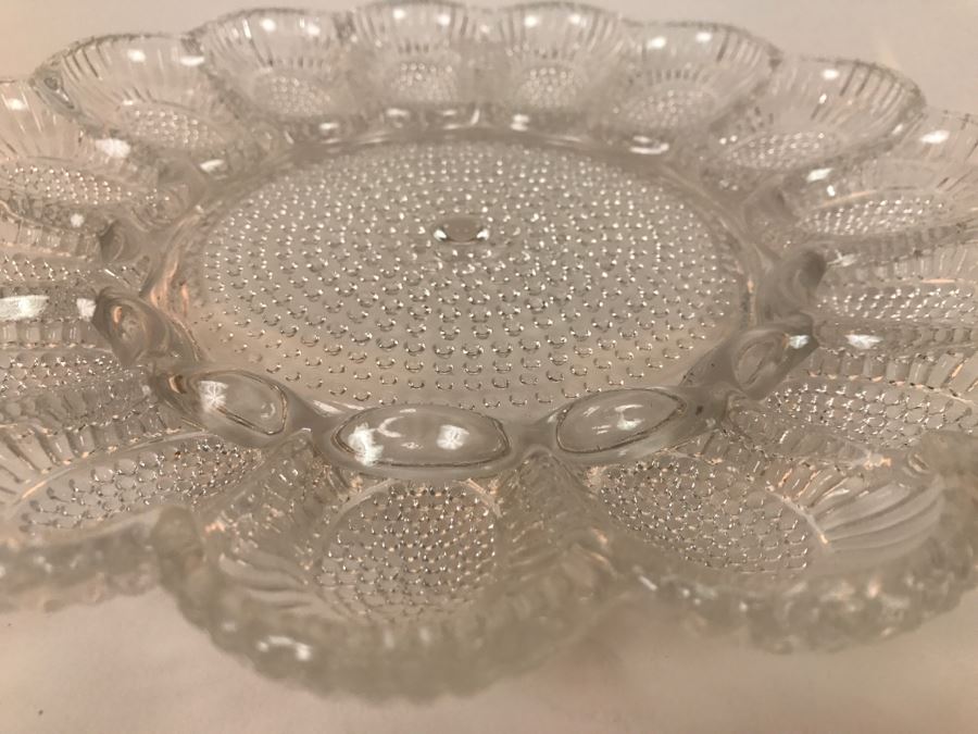 Vintage Glass Egg Plate [Photo 3]