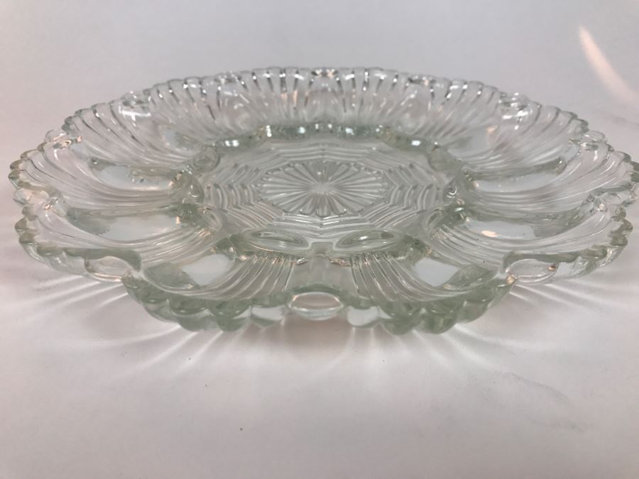 Vintage Glass Egg Plate [Photo 2]