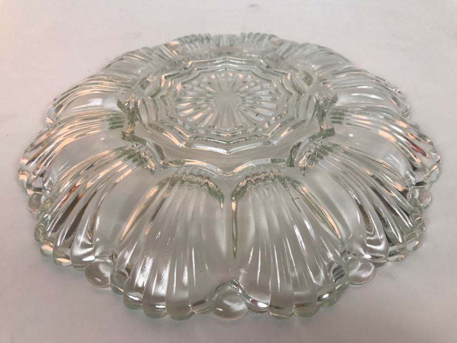 Vintage Glass Egg Plate [Photo 5]