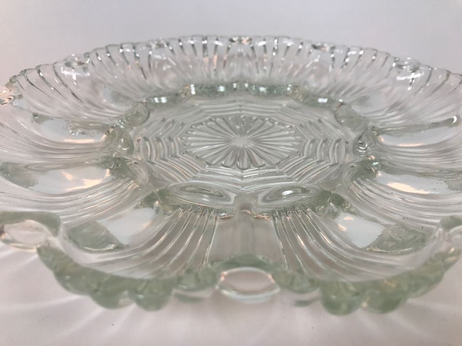 Vintage Glass Egg Plate [Photo 4]