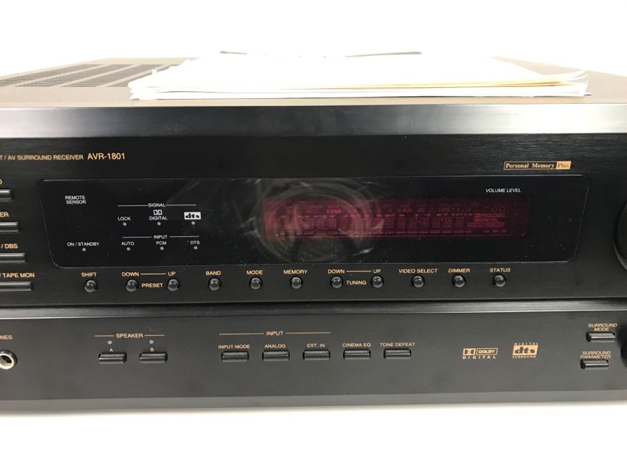 DENON AV Surround Receiver AVR-1801 With Cables [Photo 3]