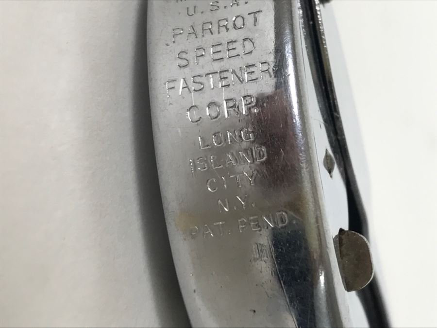 Vintage 3-P Speed Fastener Stapler Parrot Speed Fastener Corp [Photo 9]