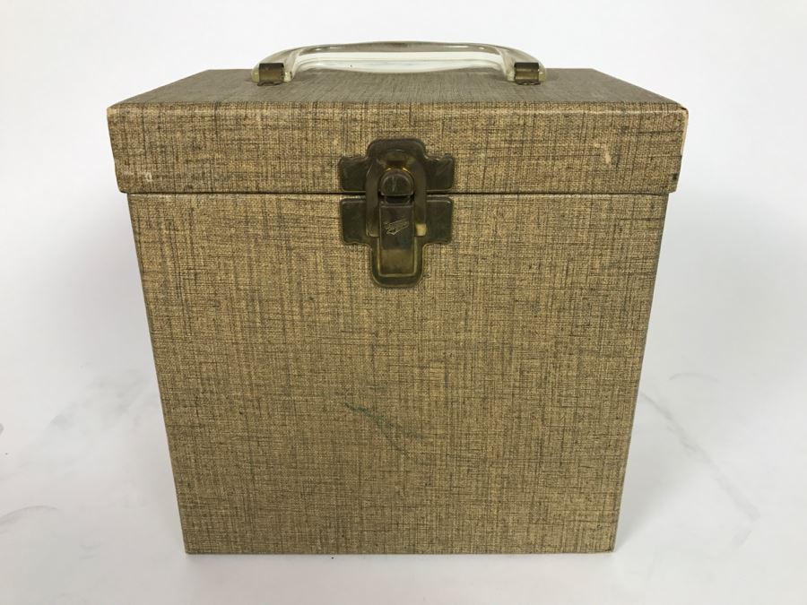 Vintage 45 Vinyl Record Carrying Case With ~50 45RPM Records Including Multiple Elvis Presley And Chuck Berry - See Inventory List In Photos - Records In Great Condition [Photo 8]