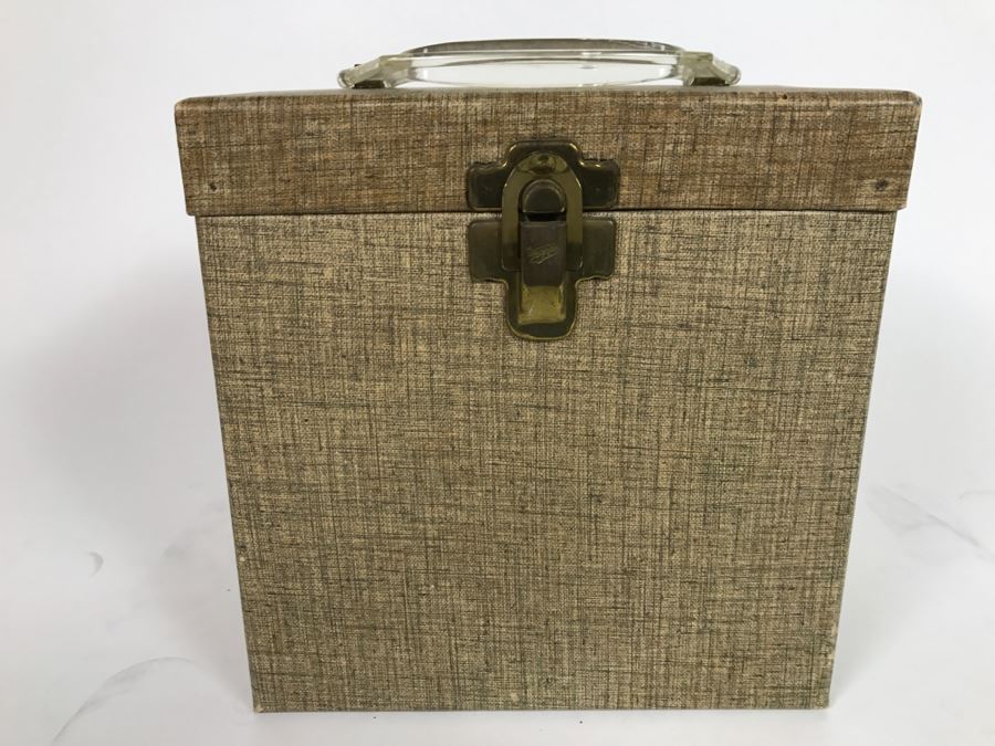 Vintage 45 Vinyl Record Carrying Case With ~14 45RPM Records In Great Condition [Photo 5]