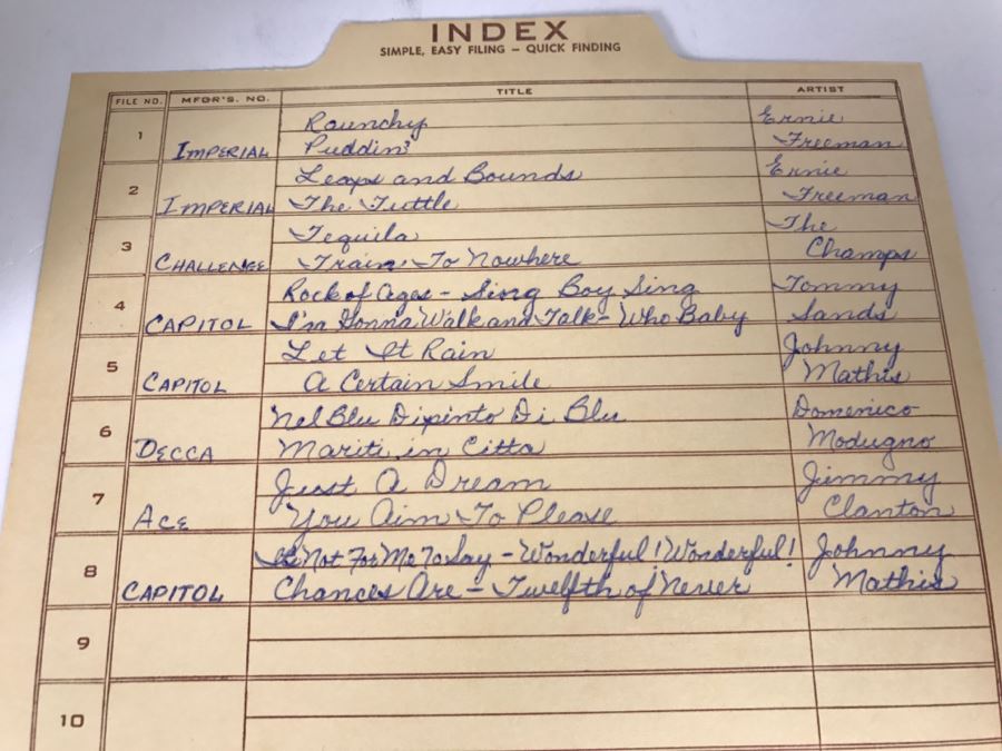 Vintage 45 Vinyl Record Carrying Case With ~14 45RPM Records In Great Condition [Photo 3]