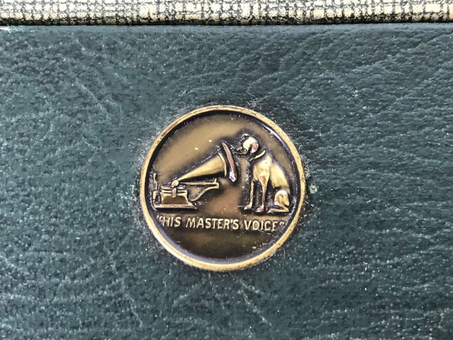 RCA Victor Portable Record Player Model 6-EY-3B With Tubes - Tubes Turn On And Hum But Platter Doesn't Spin - Needs Servicing [Photo 6]