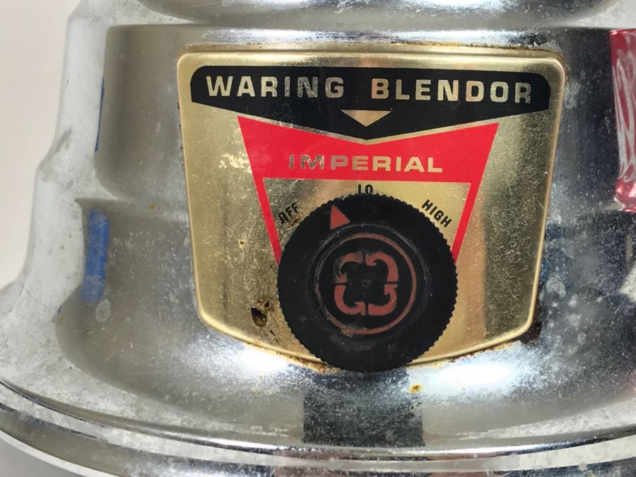Vintage Chrome Mid Century Waring Imperial Bar Blender 2 Speed [Photo 3]
