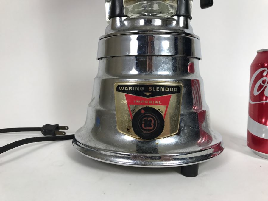 Vintage Chrome Mid Century Waring Imperial Bar Blender 2 Speed [Photo 2]