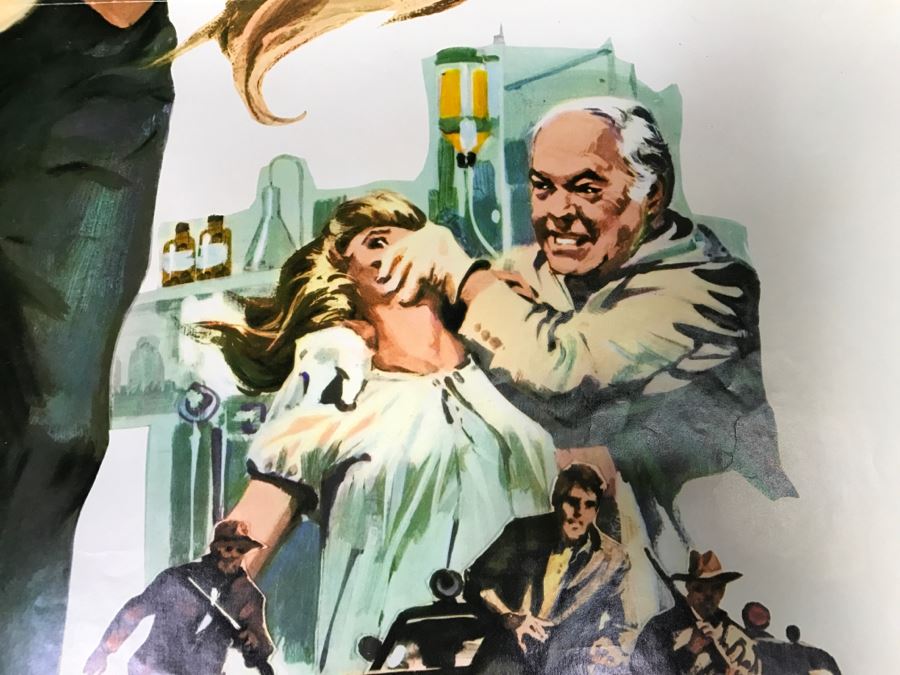 Vintage 1971 Litho Movie Poster 'The Incredible 2 Headed Transplant' - Some Edge Tears 71 Of 116 [Photo 8]