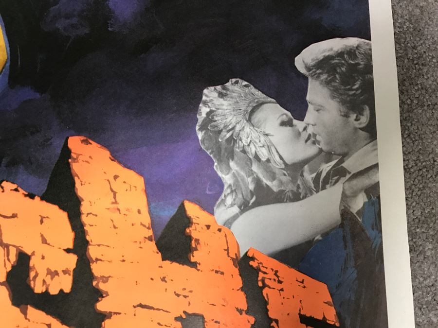 Vintage Litho Movie Poster Raquel Welch 'One Million Years B.C.' And Ursula Andress 'She' - Some Edge Tears [Photo 16]