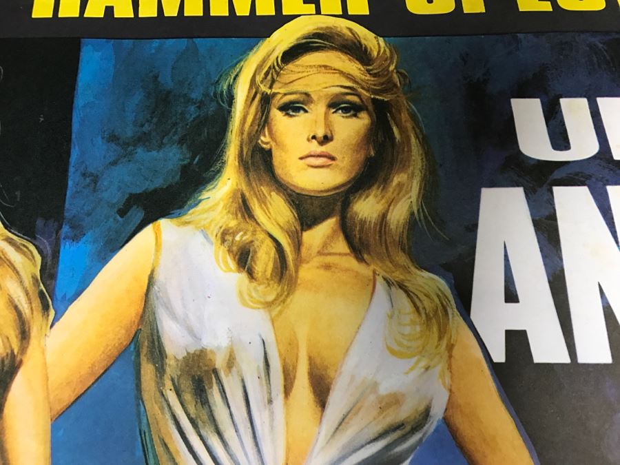 Vintage Litho Movie Poster Raquel Welch 'One Million Years B.C.' And Ursula Andress 'She' - Some Edge Tears [Photo 15]