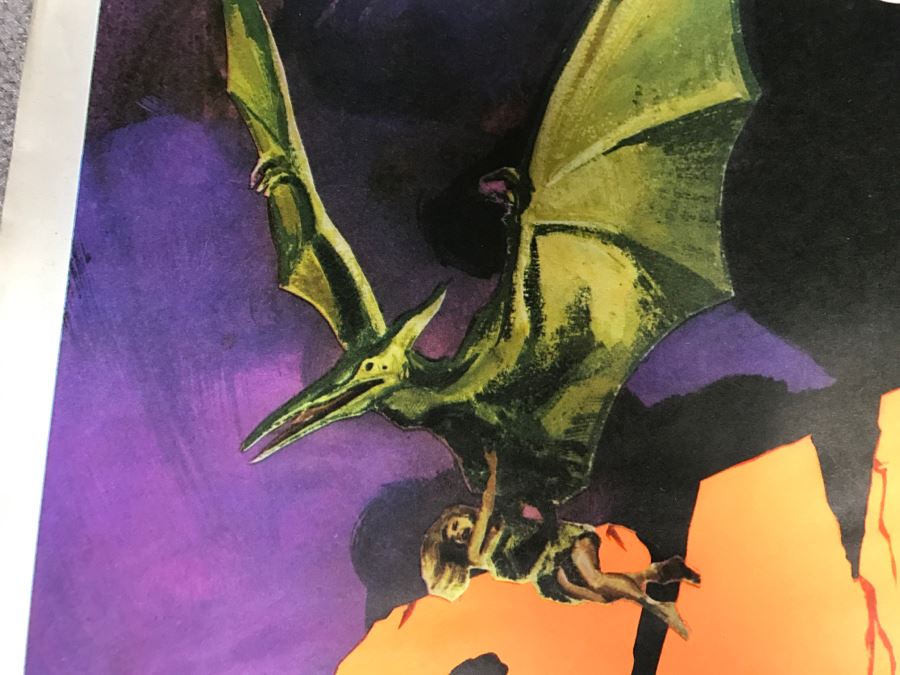 Vintage Litho Movie Poster Raquel Welch 'One Million Years B.C.' And Ursula Andress 'She' - Some Edge Tears [Photo 20]