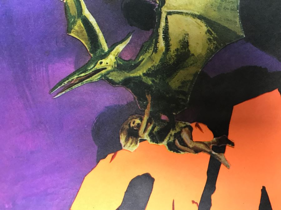 Vintage Litho Movie Poster Raquel Welch 'One Million Years B.C.' And Ursula Andress 'She' - Some Edge Tears [Photo 21]