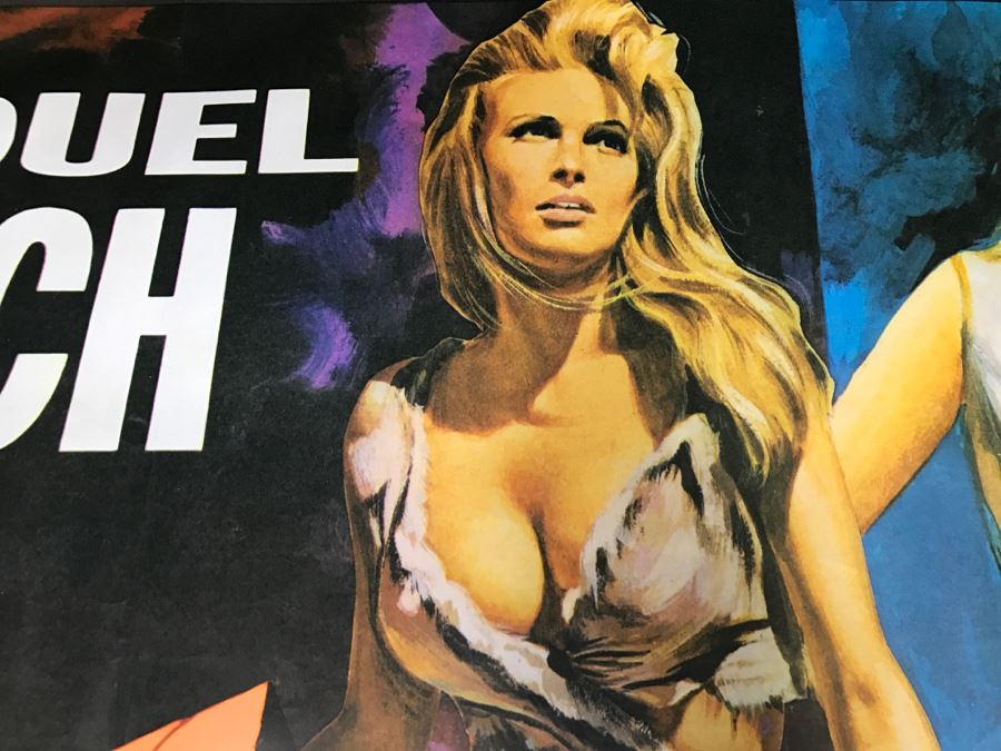 Vintage Litho Movie Poster Raquel Welch 'One Million Years B.C.' And Ursula Andress 'She' - Some Edge Tears [Photo 13]