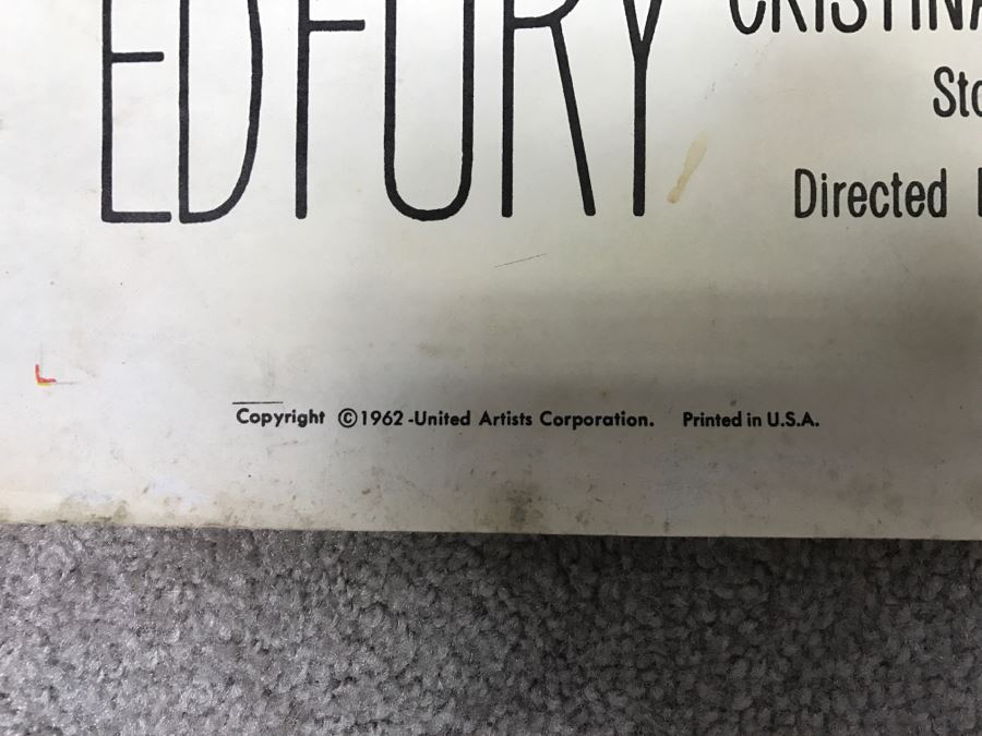 Vintage 1962 Litho Movie Poster 'Mighty Ursus' 62 Of 235 - Some Edge Tears [Photo 12]