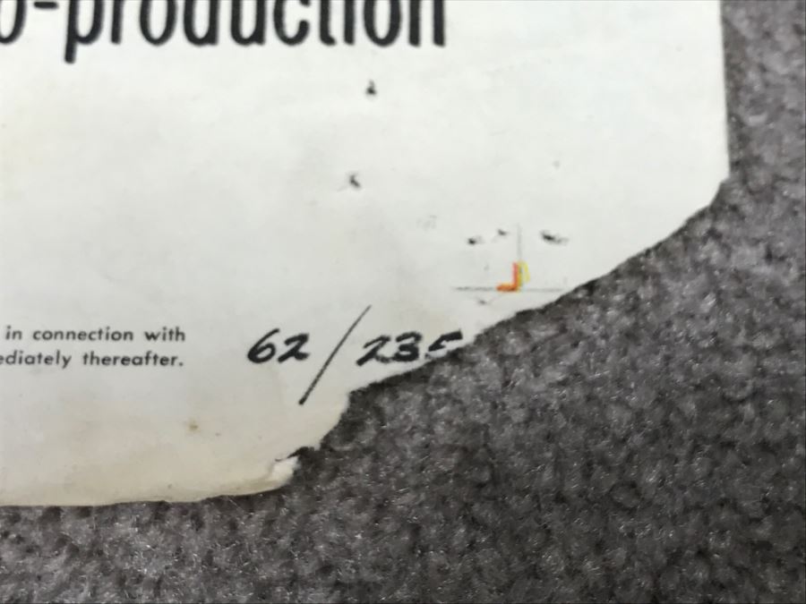 Vintage 1962 Litho Movie Poster 'Mighty Ursus' 62 Of 235 - Some Edge Tears [Photo 17]