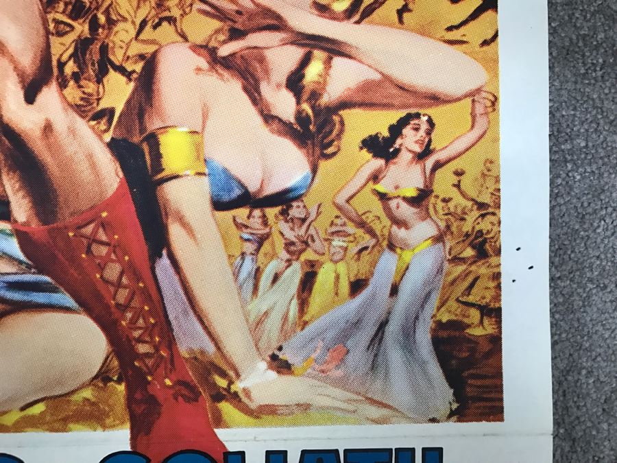 Vintage 1962 Litho Movie Poster 'Mighty Ursus' 62 Of 235 - Some Edge Tears [Photo 7]