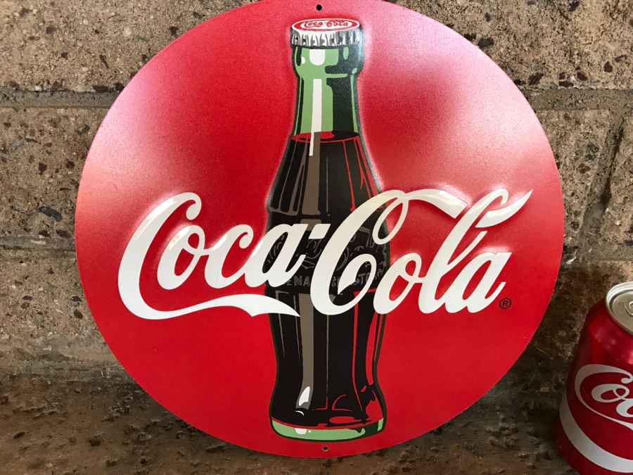 Official Coca-Cola Licensed Metal Coca-Cola Advertising Sign