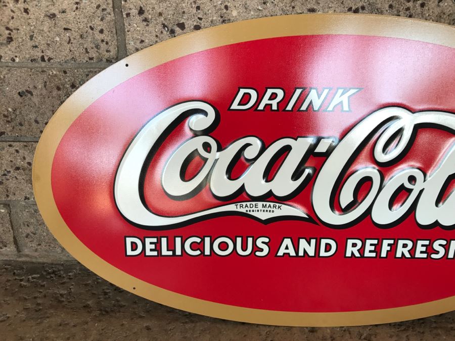 Official Coca-Cola Licensed Metal Coca-Cola Advertising Sign [Photo 4]