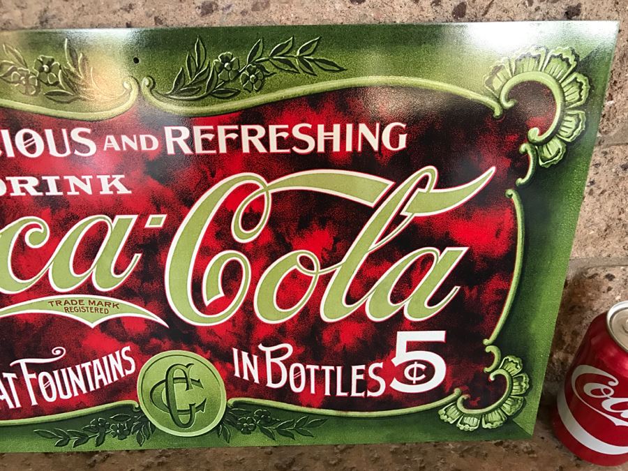 Official Coca-Cola Licensed Metal Coca-Cola Advertising Sign [Photo 4]
