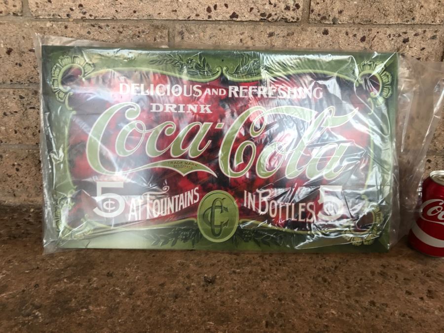 Official Coca-Cola Licensed Metal Coca-Cola Advertising Sign [Photo 2]