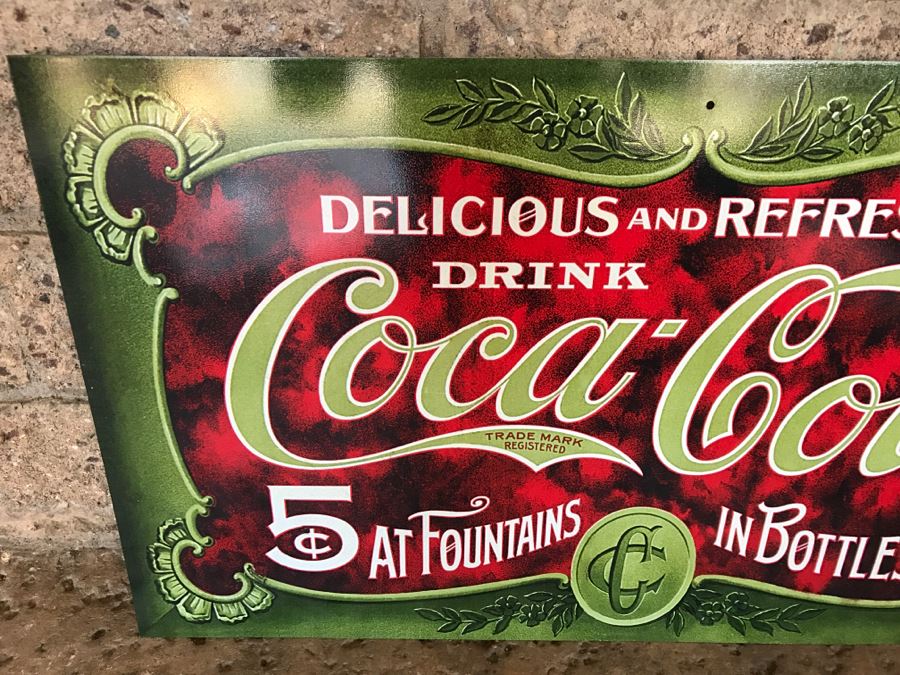 Official Coca-Cola Licensed Metal Coca-Cola Advertising Sign [Photo 3]