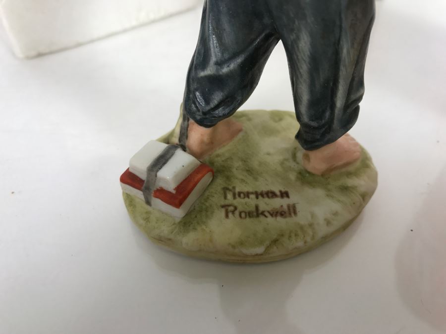 Vintage 1973 Norman Rockwell Figurine The Saturday Evening Post Dave Grossman Designs With Original Box Redhead [Photo 6]