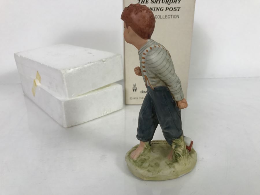 Vintage 1973 Norman Rockwell Figurine The Saturday Evening Post Dave Grossman Designs With Original Box Redhead [Photo 8]