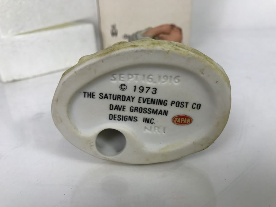 Vintage 1973 Norman Rockwell Figurine The Saturday Evening Post Dave Grossman Designs With Original Box Redhead [Photo 12]