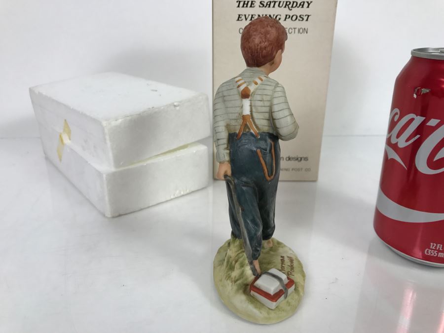 Vintage 1973 Norman Rockwell Figurine The Saturday Evening Post Dave Grossman Designs With Original Box Redhead [Photo 7]