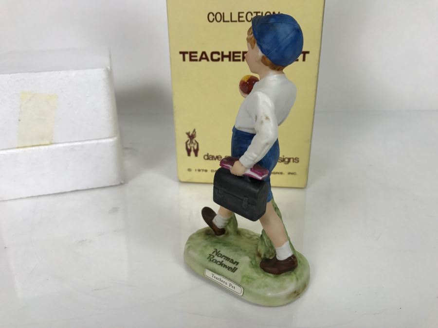 Vintage 1979 Norman Rockwell Figurine Dave Grossman Designs With Original Box Teachers Pet [Photo 11]