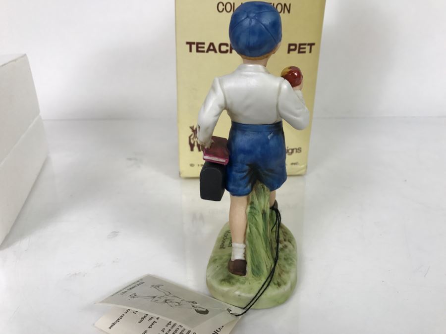 Vintage 1979 Norman Rockwell Figurine Dave Grossman Designs With Original Box Teachers Pet [Photo 9]