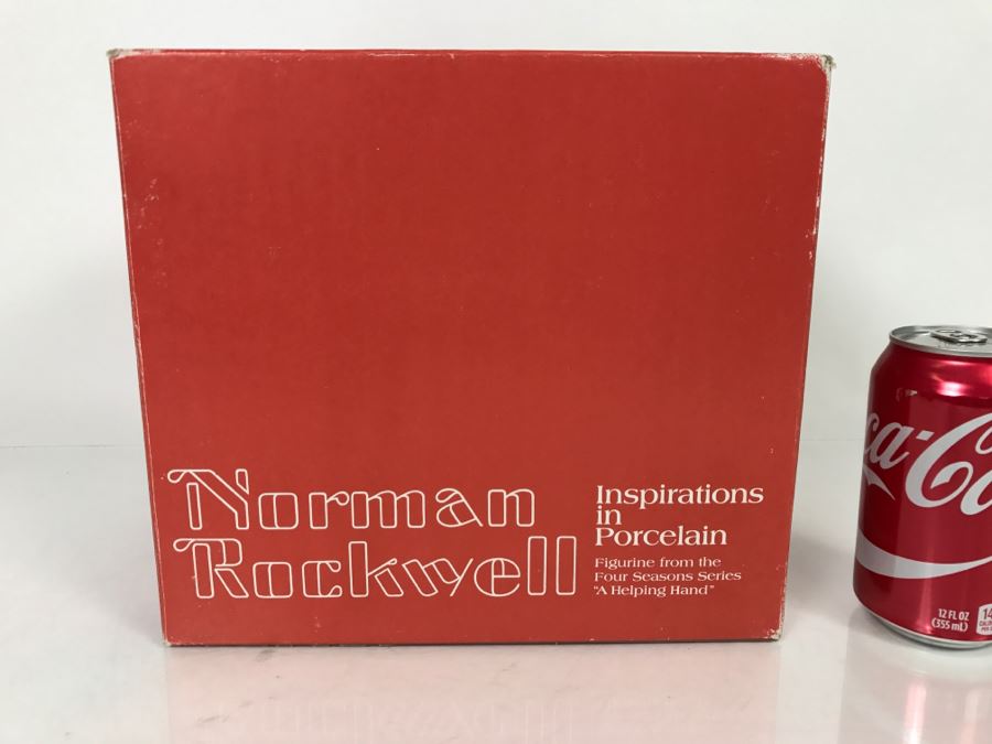 Vintage 1980 Norman Rockwell Figurine Four Seasons Illustrations For 1960 First Edition Gorham Japan With Original Box Summer - Swatter's Rights [Photo 2]