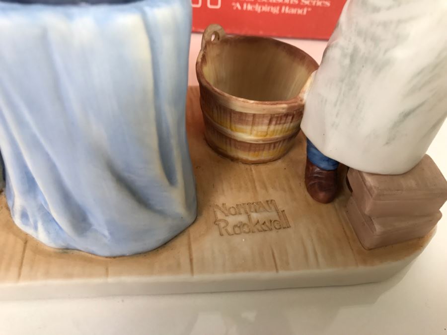 Vintage 1980 Norman Rockwell Figurine Four Seasons Illustrations For 1960 First Edition Gorham Japan With Original Box Summer - Swatter's Rights [Photo 17]