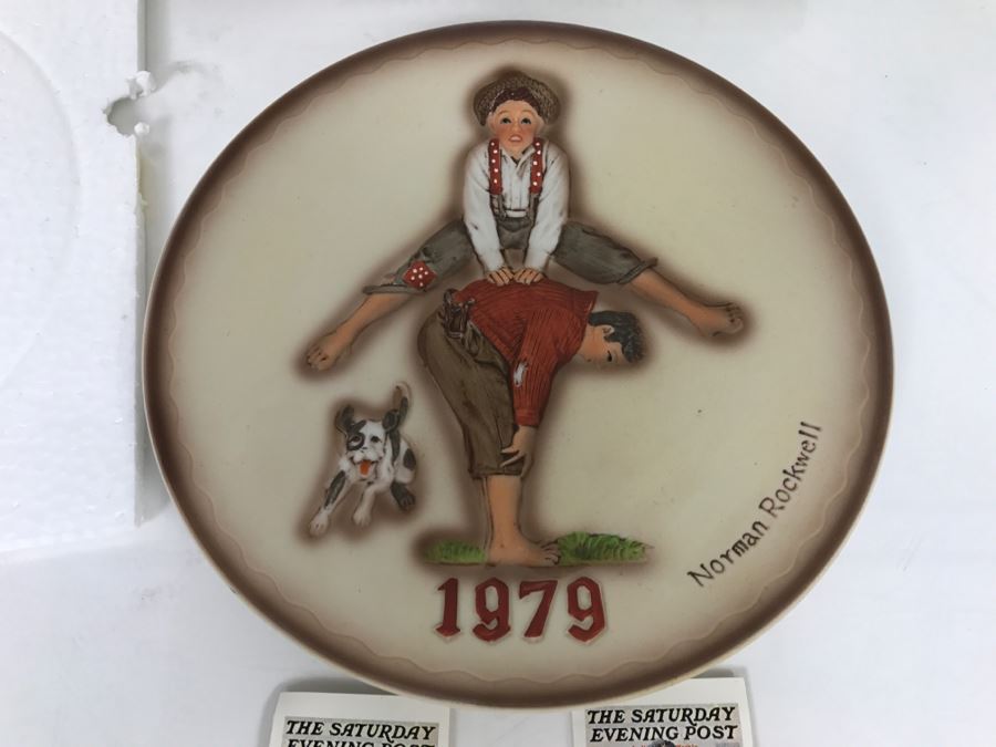 Norman Rockwell First Limited Edition 1979 Annual Plate With Box Dave Grossman Design Collection [Photo 5]