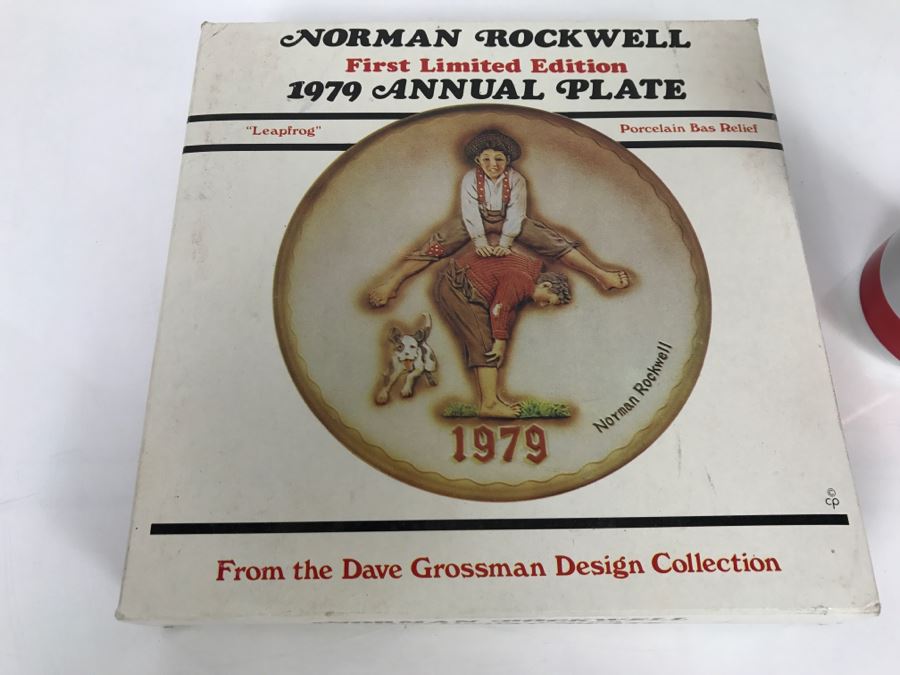 Norman Rockwell First Limited Edition 1979 Annual Plate With Box Dave Grossman Design Collection [Photo 2]