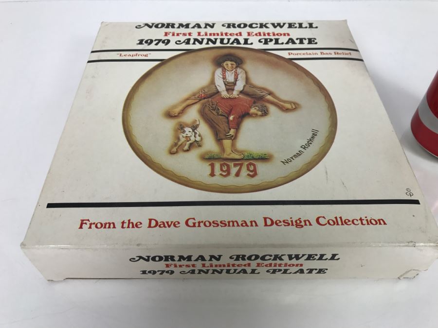 Norman Rockwell First Limited Edition 1979 Annual Plate With Box Dave Grossman Design Collection [Photo 3]