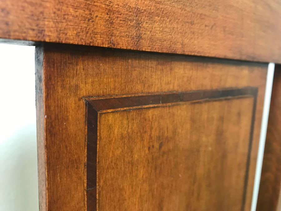 Small Antique Inlaid 2-Panel Screen - Hinges Have Been Replaced 24'W X 27'H [Photo 4]