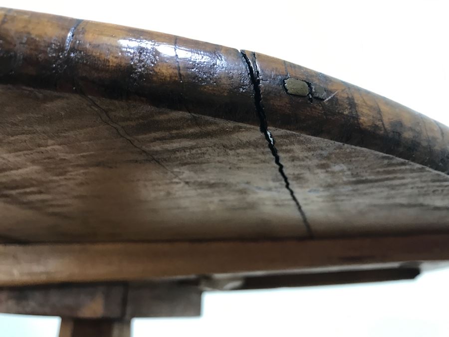 Antique Tilt Top Table - Click To See Description 27.5'R X 26'H [Photo 29]